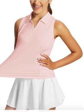 Baleaf golf shirt tank top sleeves tennis